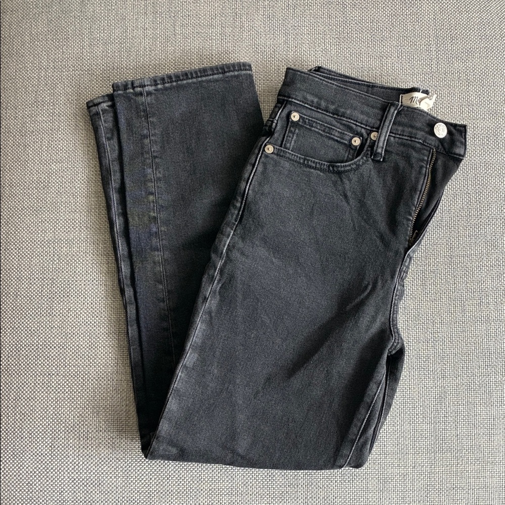MADEWELL Classic Black Straight-leg Jean- Women’s